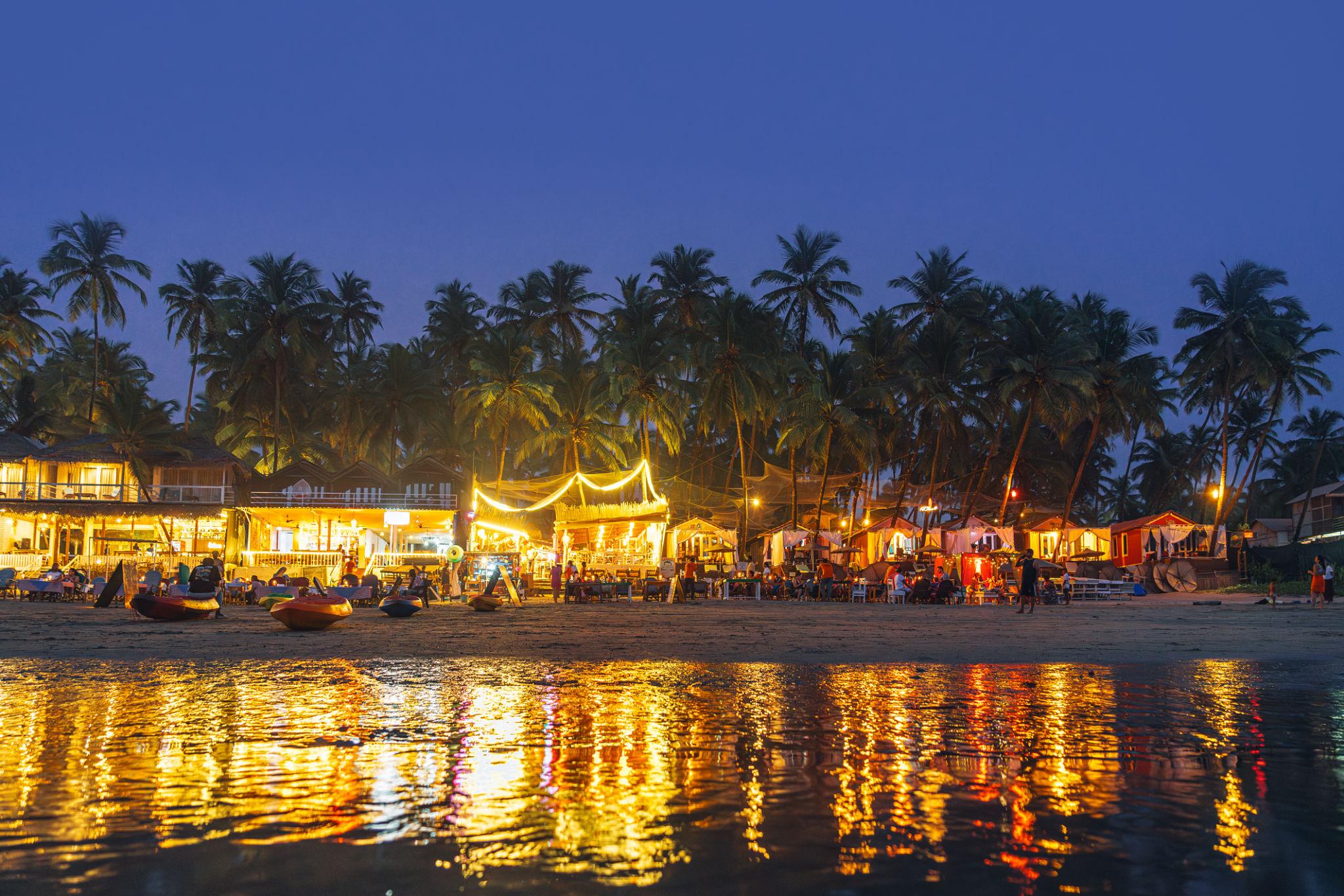 Calangute beach Goa sunset