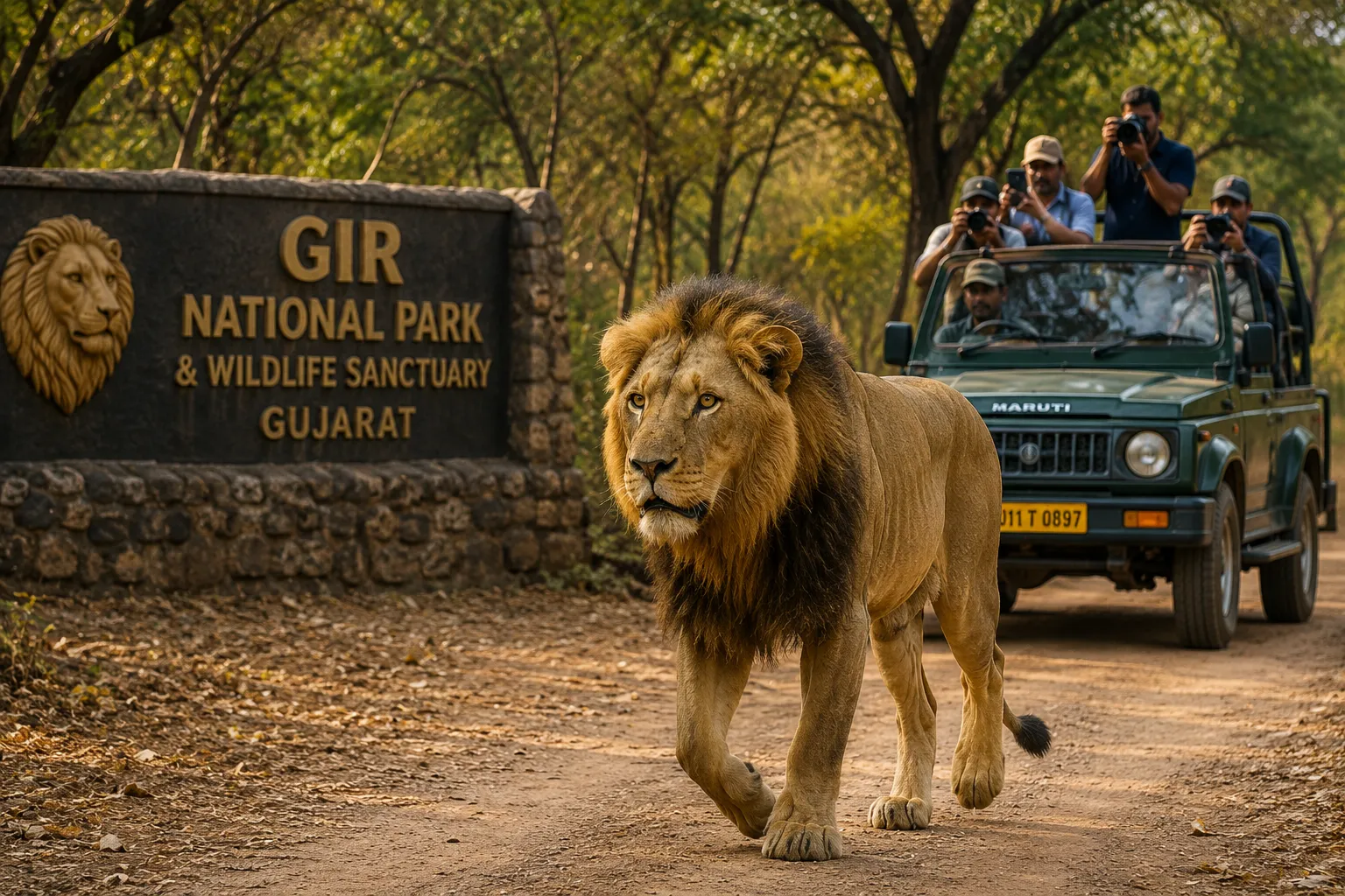 Gir National Park, Asiatic Lion, Gujarat