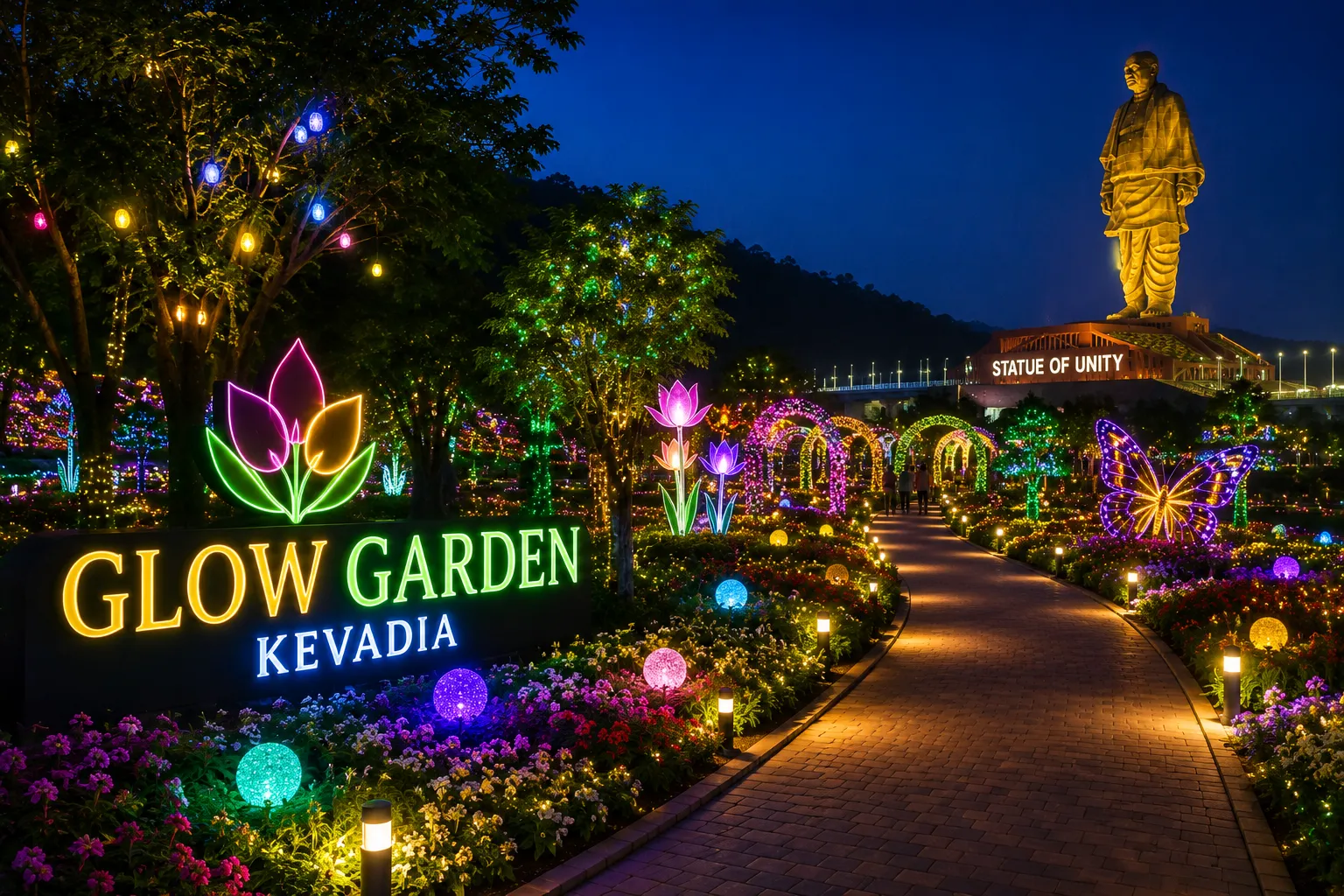 Glow Garden, Kevadia, Gujarat