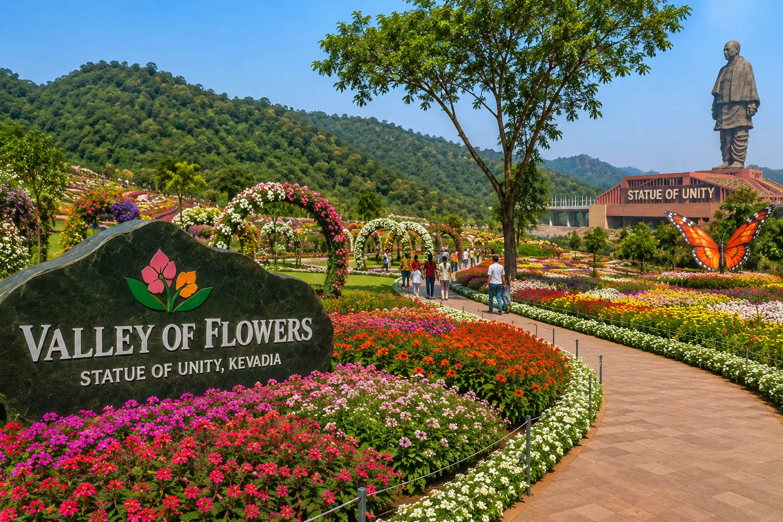 Valley of Flowers, Kevadia, Gujarat