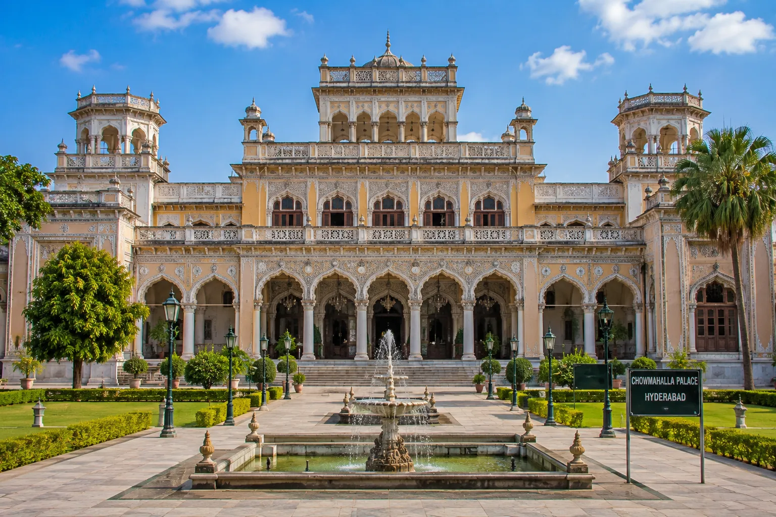 Chowmahalla Palace royal heritage in Hyderabad Telangana