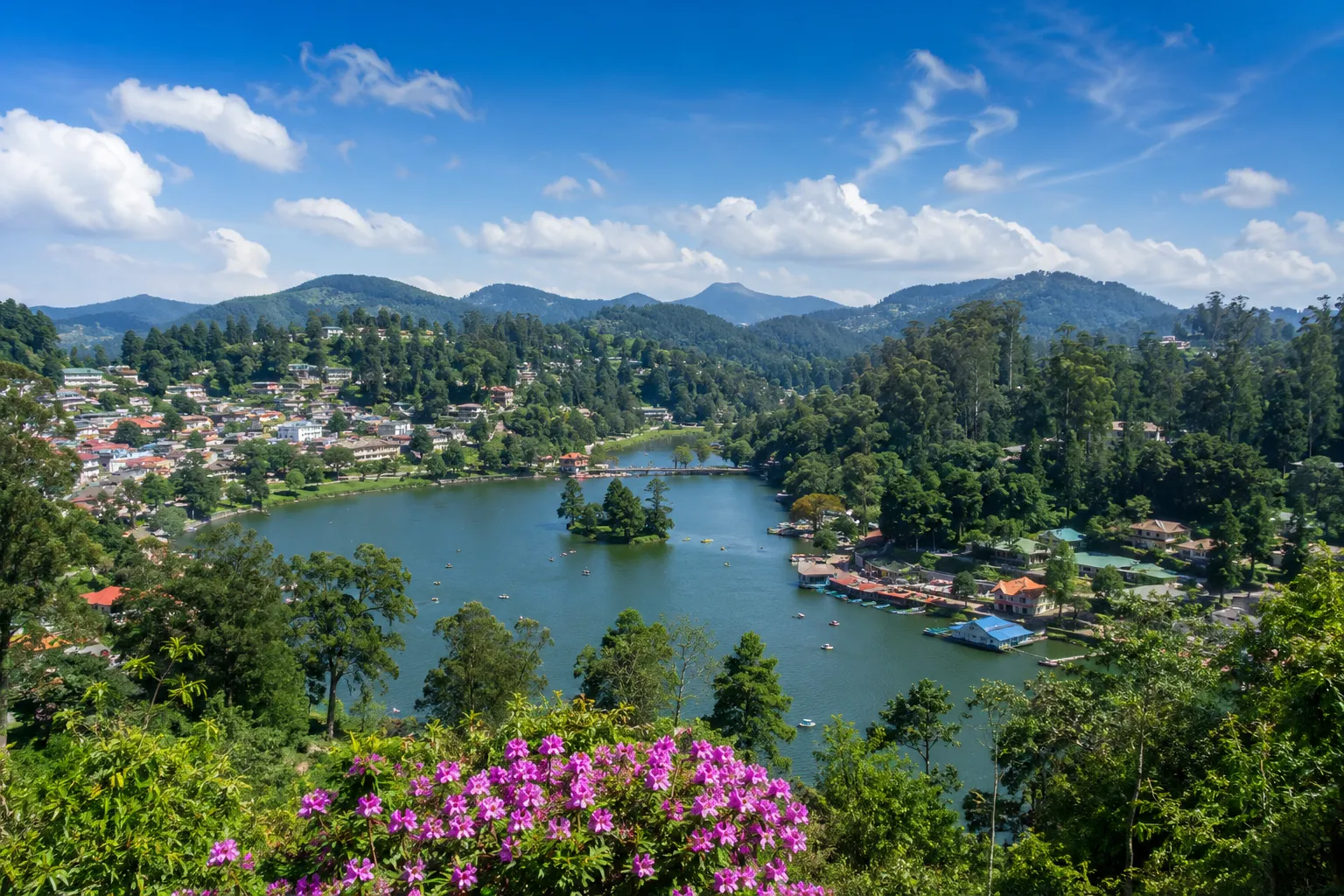 Scenic view of Kodaikanal Hill Station in Tamil Nadu