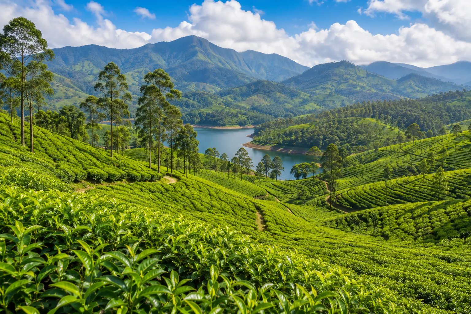 Munnar Tea Gardens, Kerala