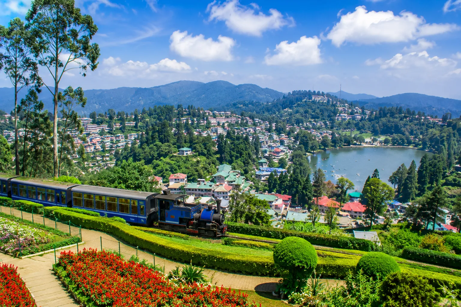 Scenic Ooty Hill Station in the Nilgiri Hills Tamil Nadu