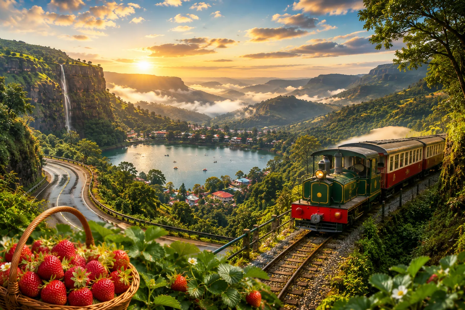 Scenic Maharashtra hill stations including Lonavala and Mahabaleshwar