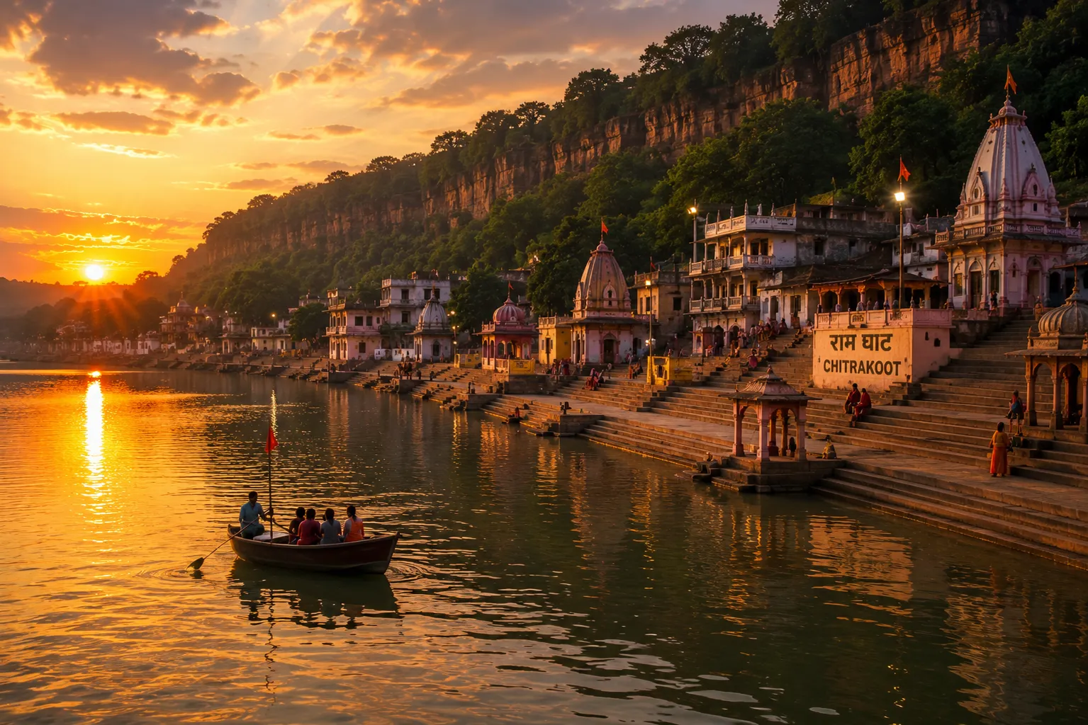 Ram Ghat at Chitrakoot in Uttar Pradesh