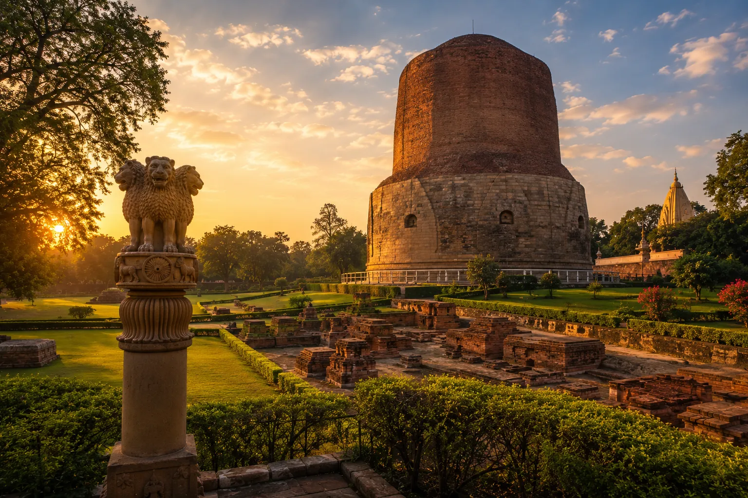 Dhamek Stupa at Sarnath Uttar Pradesh