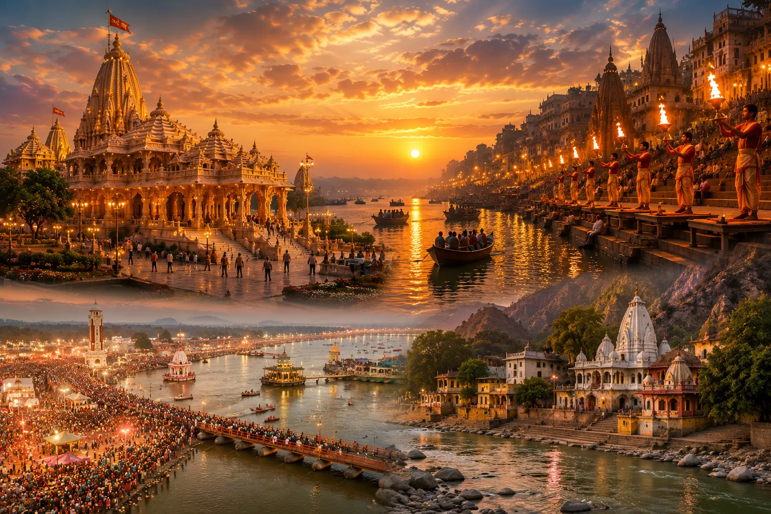 Uttar Pradesh Grand Divine Yatra covering Ayodhya Varanasi Prayagraj and Chitrakoot