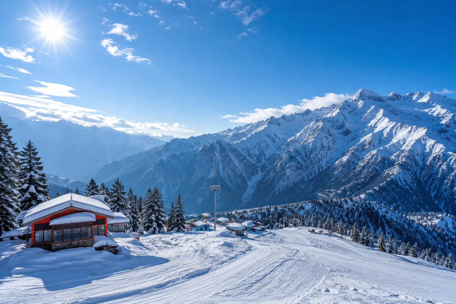 Auli Snow View Uttarakhand