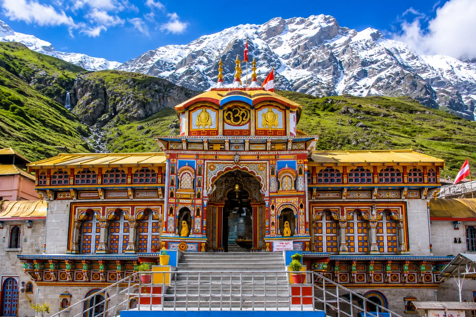 Badrinath Temple, famous Char Dham shrine dedicated to Lord Vishnu in Uttarakhand