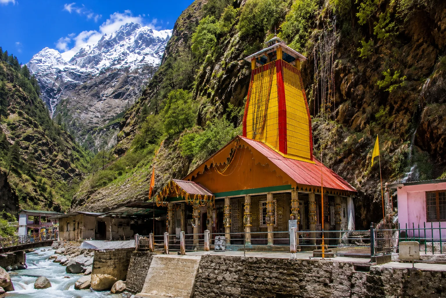 Yamunotri Temple, sacred Char Dham pilgrimage destination in Uttarakhand, India